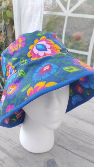 Czapka bucket hat łowicz granatowa