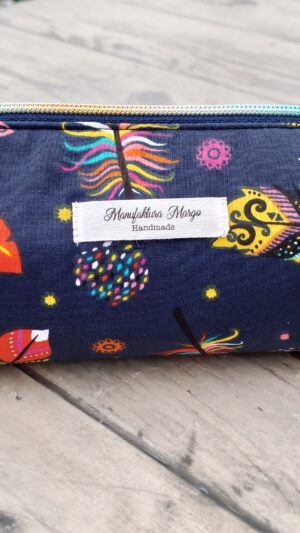 Kosmetyczka piórnik pióra granatowa