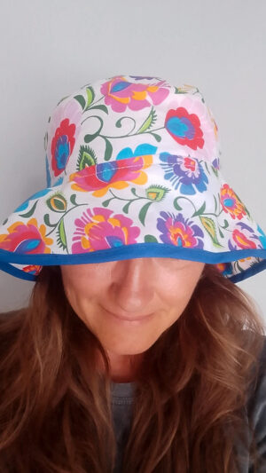 Bucket hat Łowicz biały – one size
