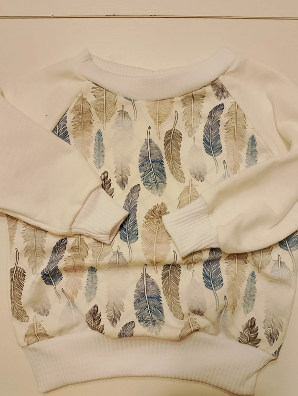Bluza dresowa Piórka biała rozm 92