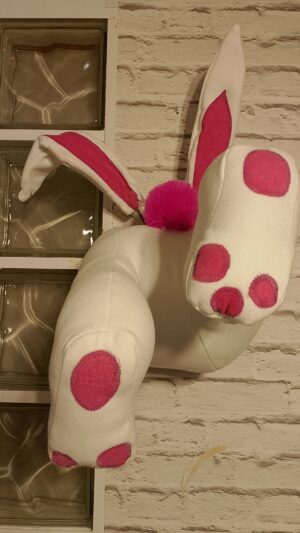 Wielkanocna dekoracja – pupa królika róż