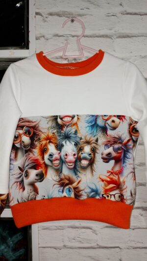 Bluza dziecięca Zwariowane Koniki rozm 110