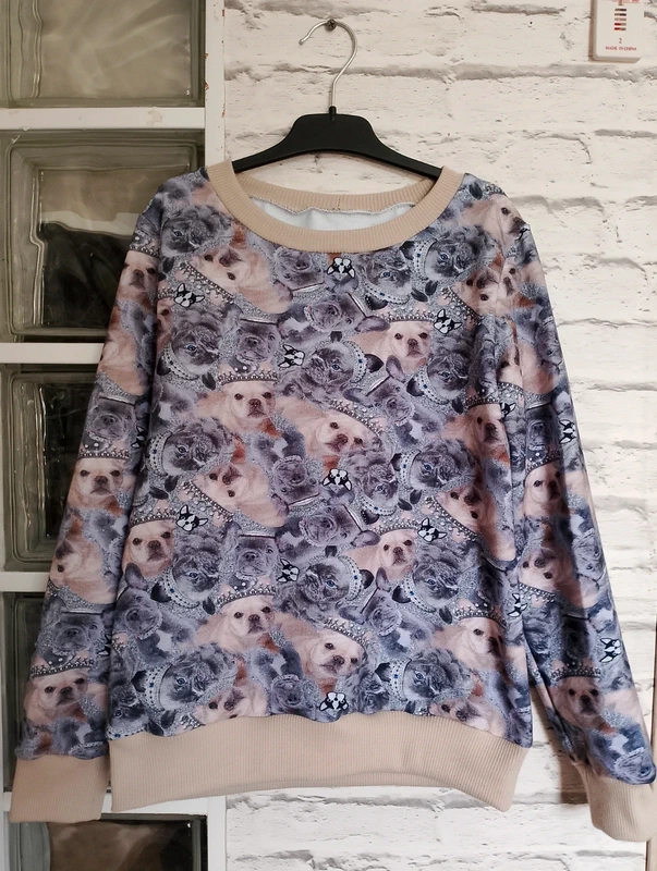 Bluza buldożki szare rozm 128 - obrazek 2