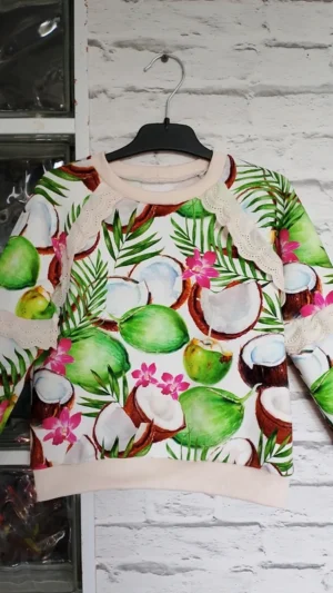 Dziewczęca bluza kokosy rozm 116