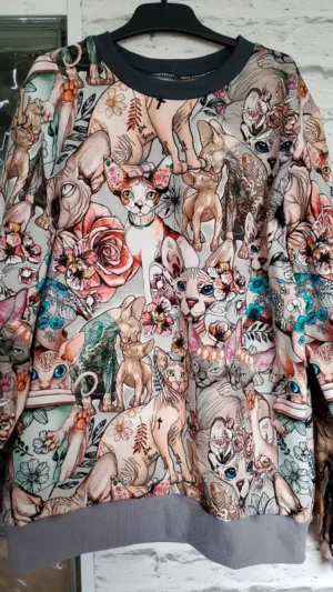 Młodzieżowa bluza koty sfinksy rozm 158