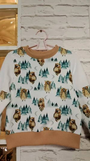 Dziecięca bluza sowy rozm 110