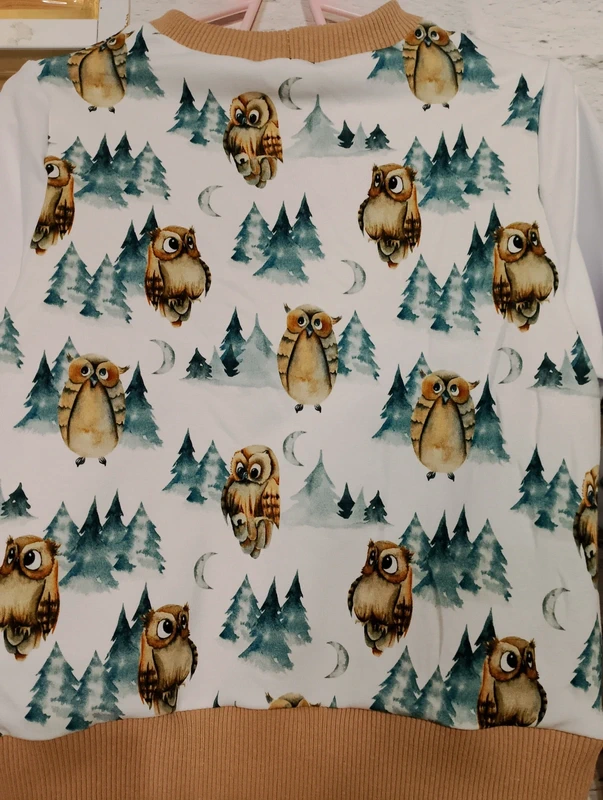 Dziecięca bluza sowy rozm 110 - obrazek 7