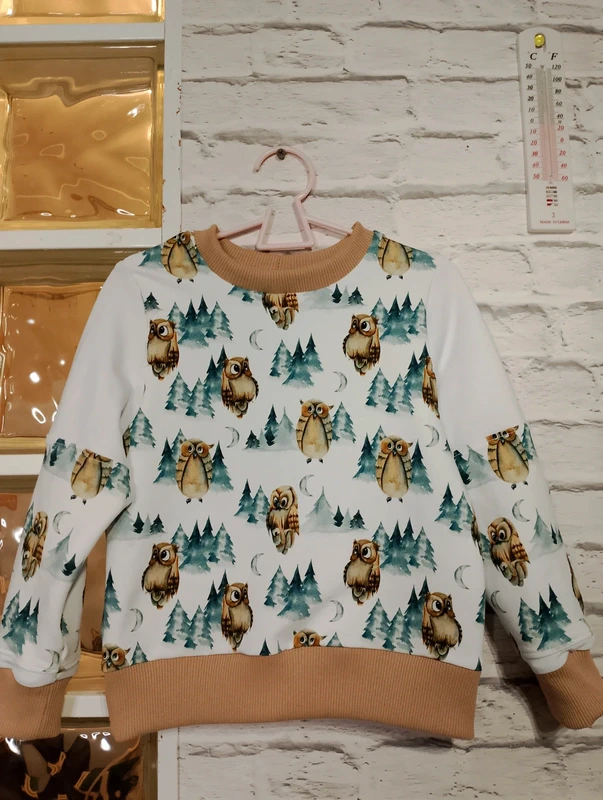 Dziecięca bluza sowy rozm 110
