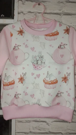 Dziewczęca bluza Króliczki rozm 110
