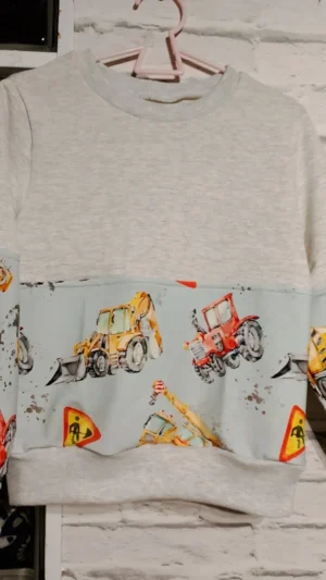 Bluza chłopięca maszyny budowlane rozm 122