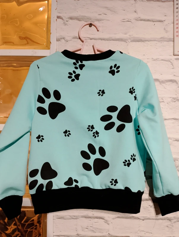 Dziecięca bluza unisex - łapki rozm 110 - obrazek 7