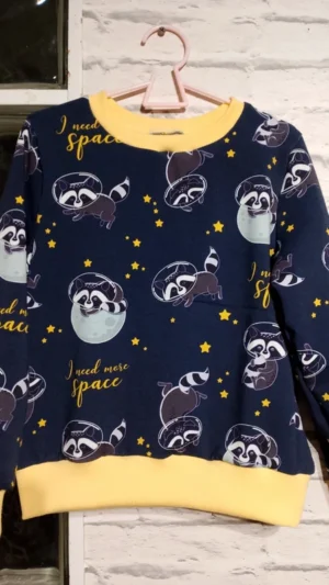 Dziecięca bluza szopy w kosmosie rozm 122