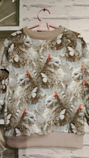 Bluza dziecięca Kotki beż rozm 128