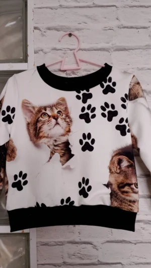 Dziecięca bluza Kotki jak żywe rozm 104