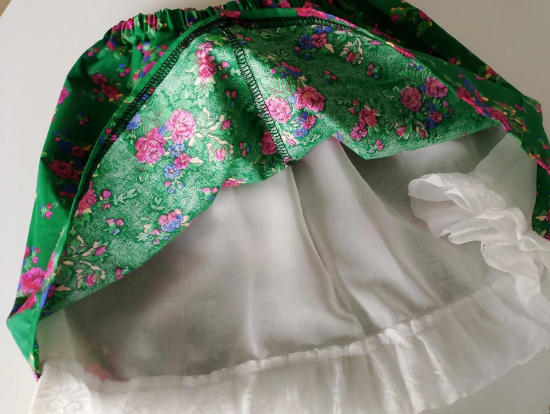 Spódniczka w stylu folk handmade krakowska, góralska, ludowa - obrazek 8