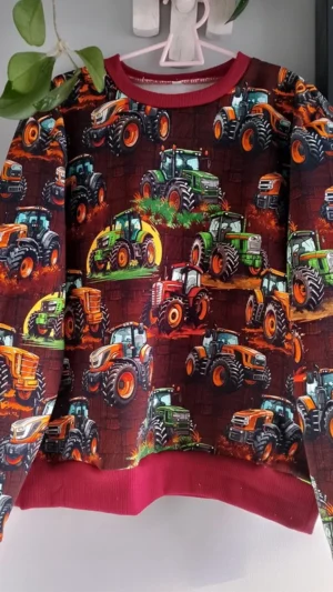 Bluza chłopięca Handmade Traktory rozm 140