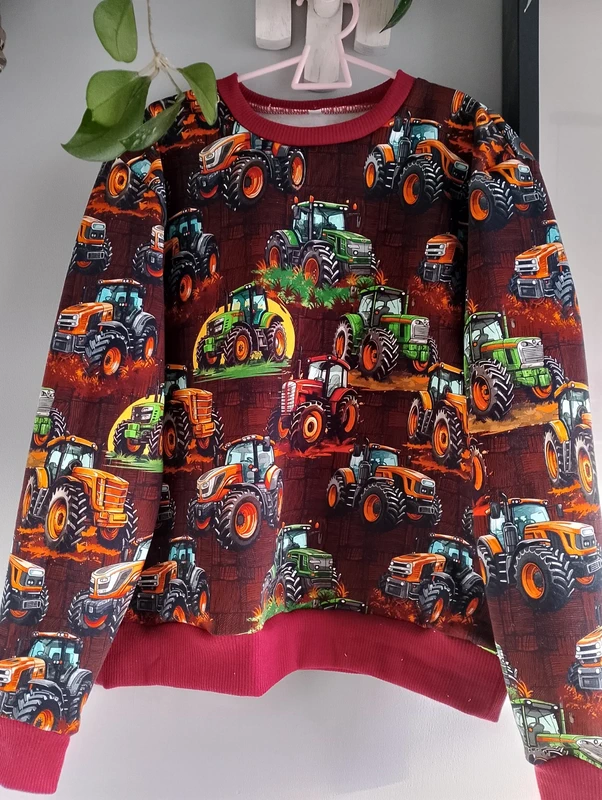 Bluza chłopięca Handmade Traktory rozm 140