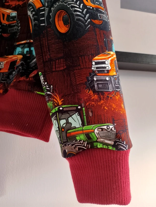 Bluza chłopięca Handmade Traktory rozm 140 - obrazek 3