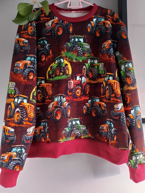 Bluza chłopięca Handmade Traktory rozm 140 - obrazek 7