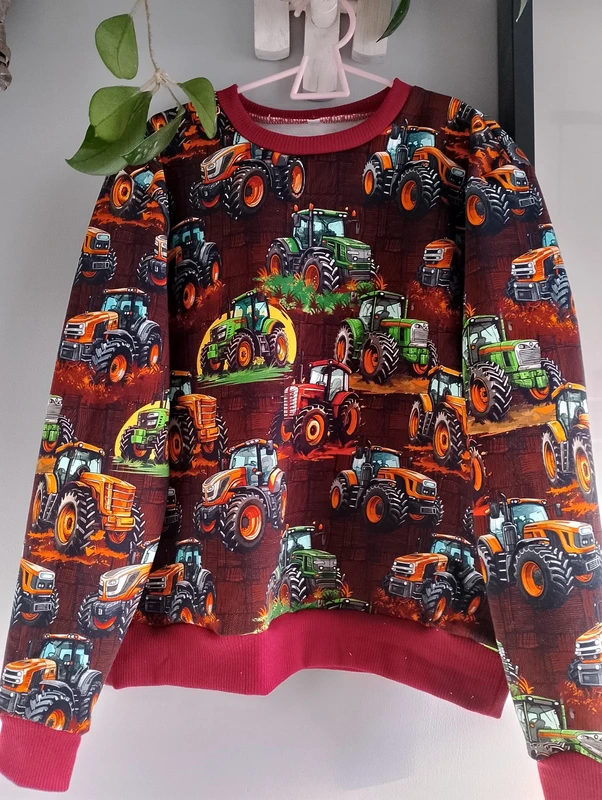 Bluza chłopięca Handmade Traktory rozm 140 - obrazek 11