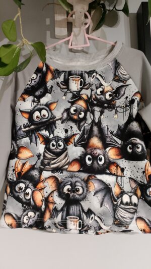 Dziecięca bluza raglanowa Nietoperze rozm 128