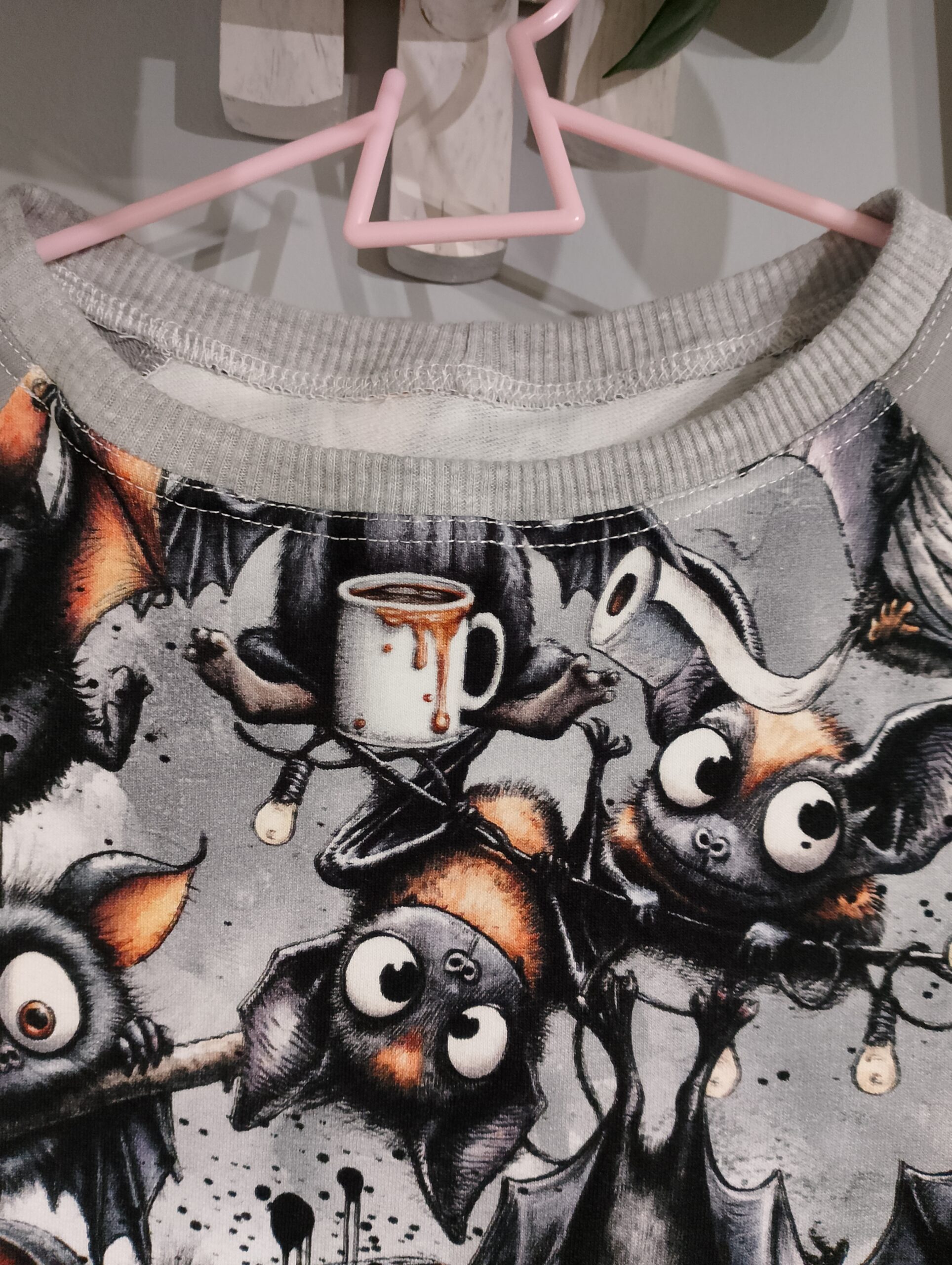 Dziecięca bluza raglanowa Nietoperze rozm 128 - obrazek 6