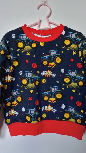 Bluza chłopięca Traktorki na granacie rozm 116