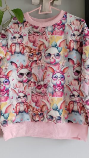 Dziecięca bluza Zabawne Króliczki rozm 128