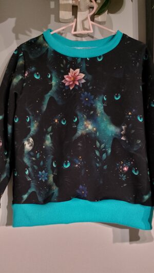Dziecięca bluza czarne koty rozm 122