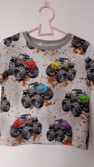 Chłopięcy T-shirt Monster truck rozm 110