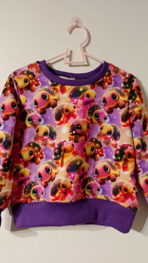 Dziecięca bluza żółwiki rozm 104 unisex