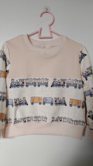 Dziecięca bluza Pociągi rozm 98