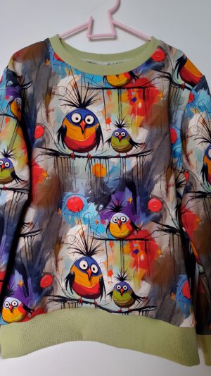 Młodzieżowa bluza Ptaszki na gałęzi rozm 146 unisex