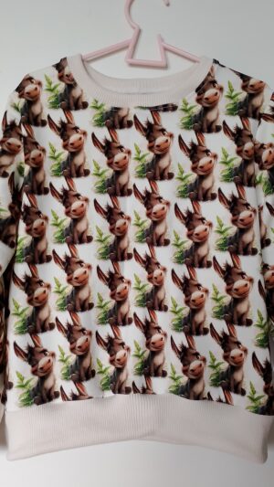 Dziecięca bluza Osiołki rozm 128 unisex