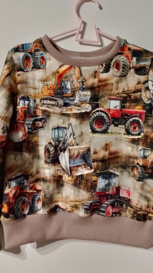 Bluza dziecięca maszyny budowlane rozm 116