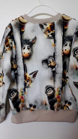 Dziecięca bluza Zerkające Zwierzaczki rozm 116