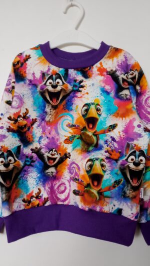 Dziecięca bluza zwierzaczki Splash rozm 116