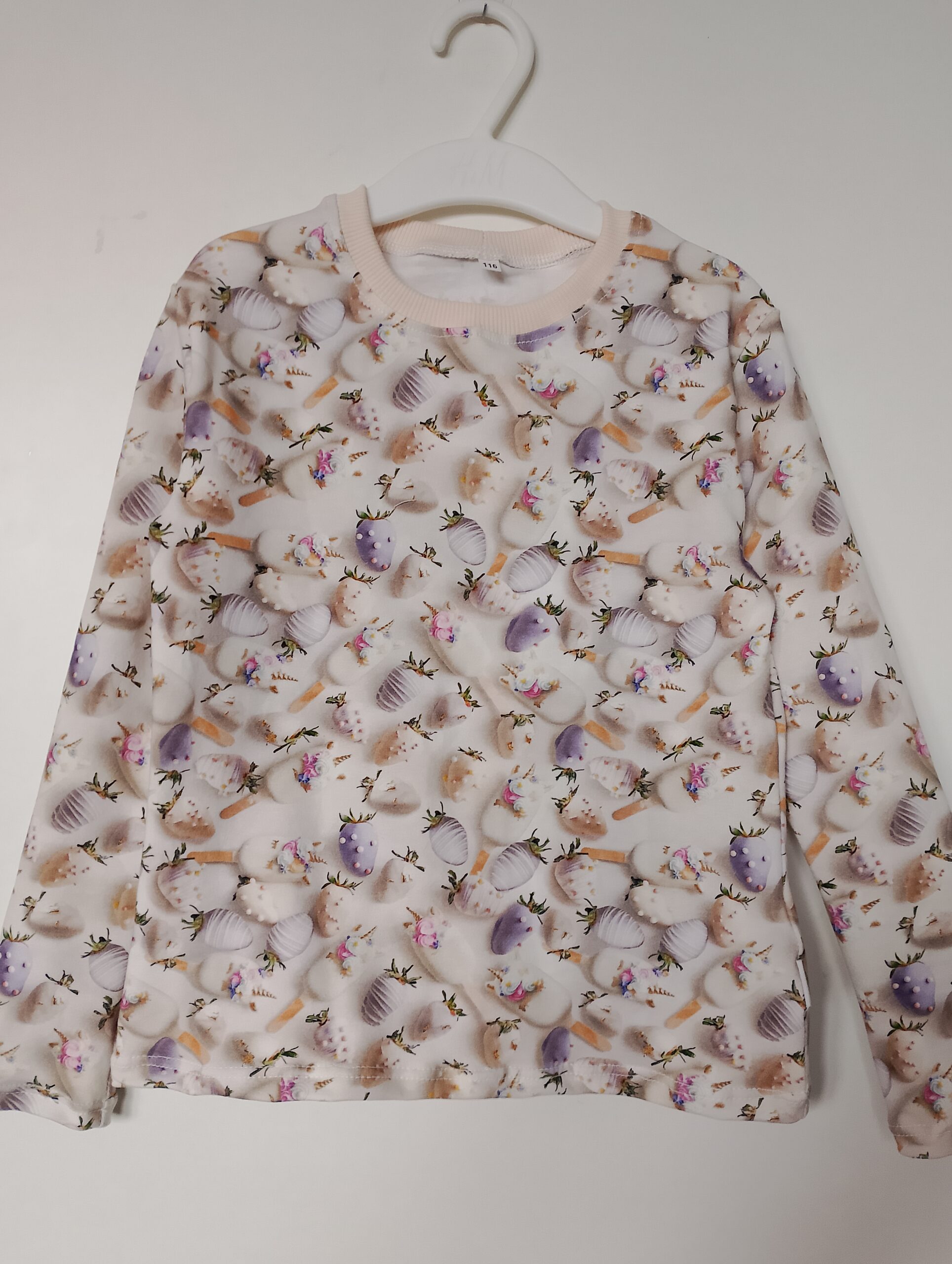 Koszulka dziewczęca longsleeve Lodorożce rozm 116