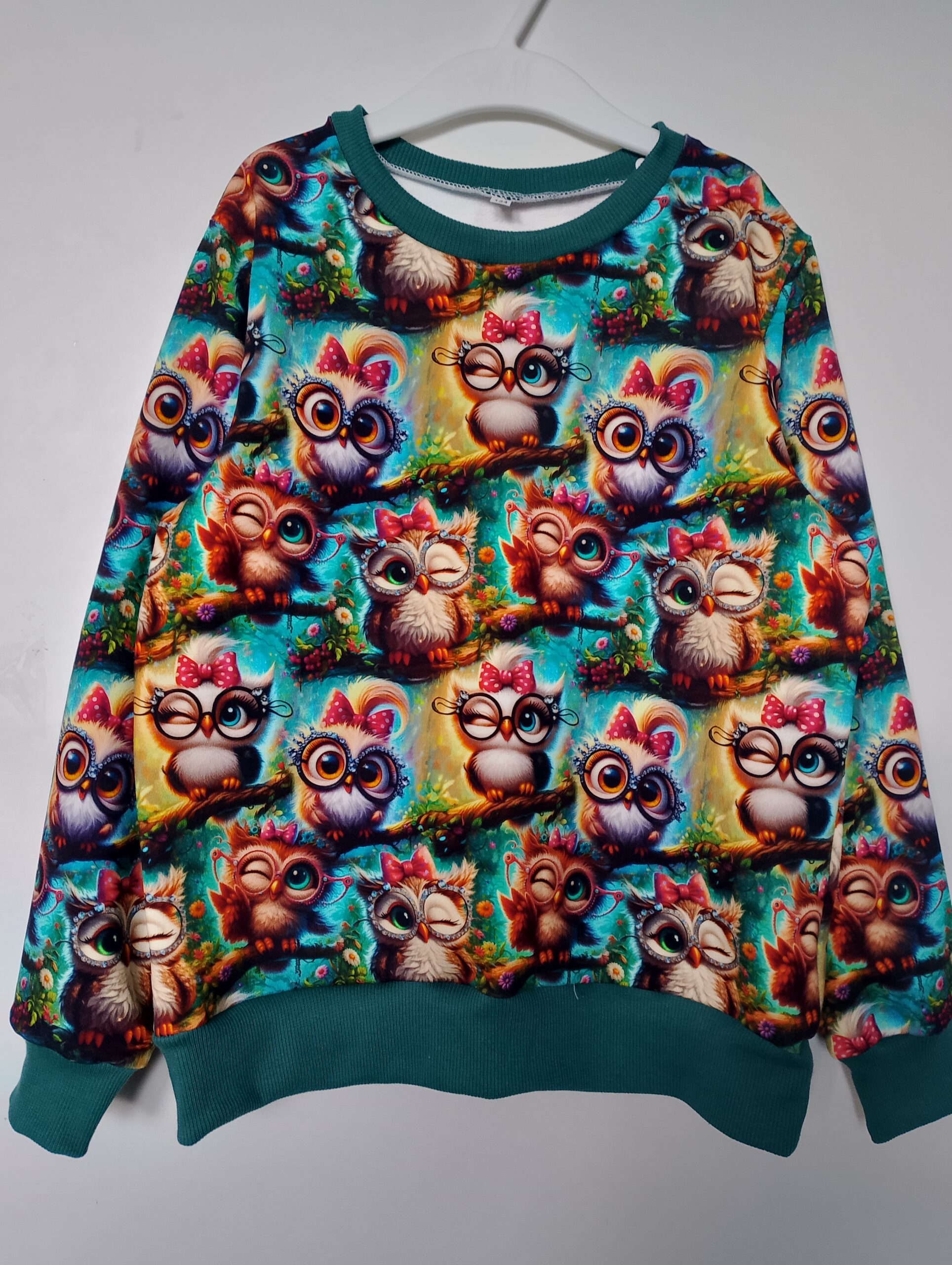 Bluza młodzieżowa sówki rozm 134 - obrazek 2