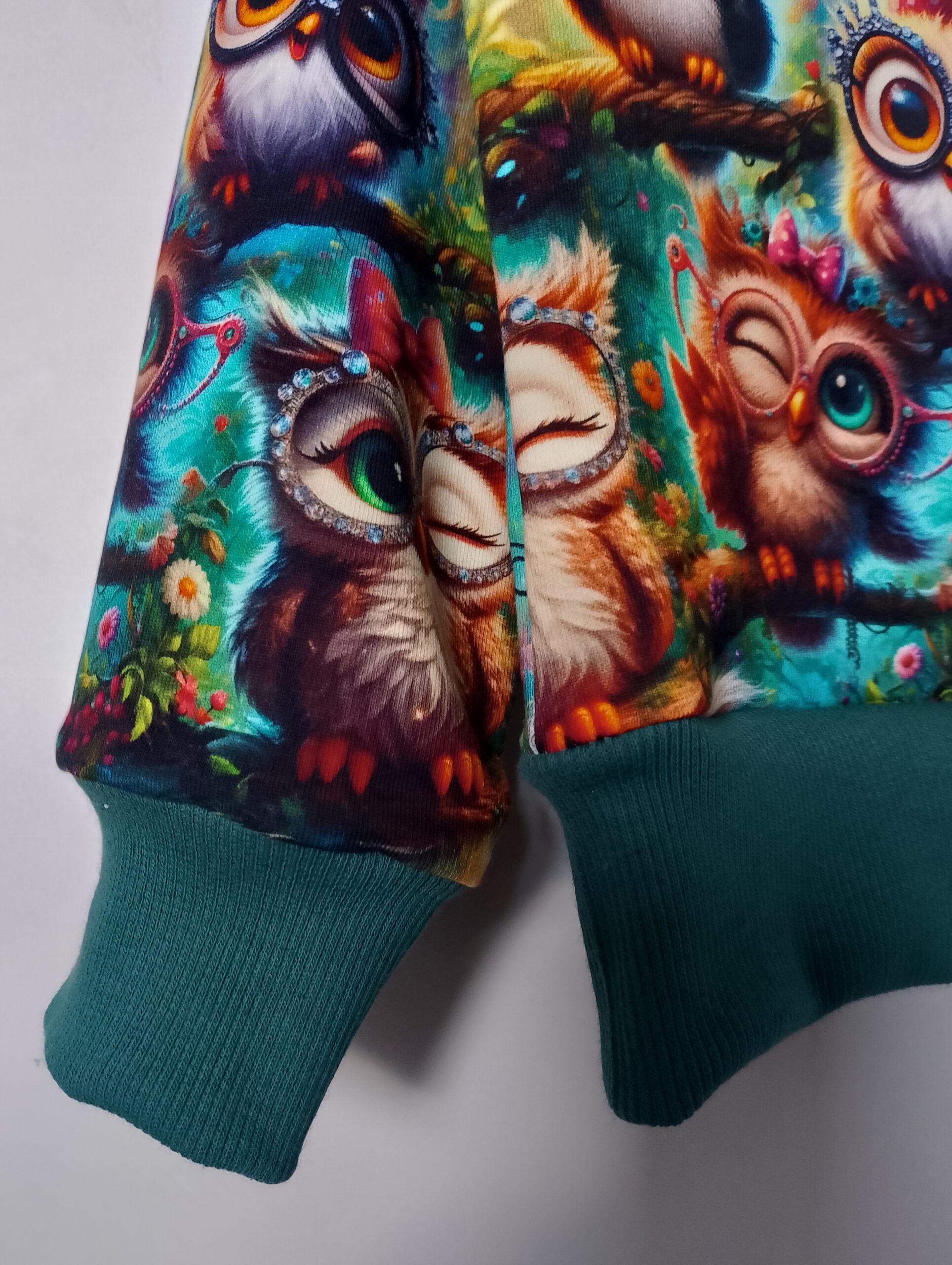 Bluza młodzieżowa sówki rozm 134 - obrazek 3