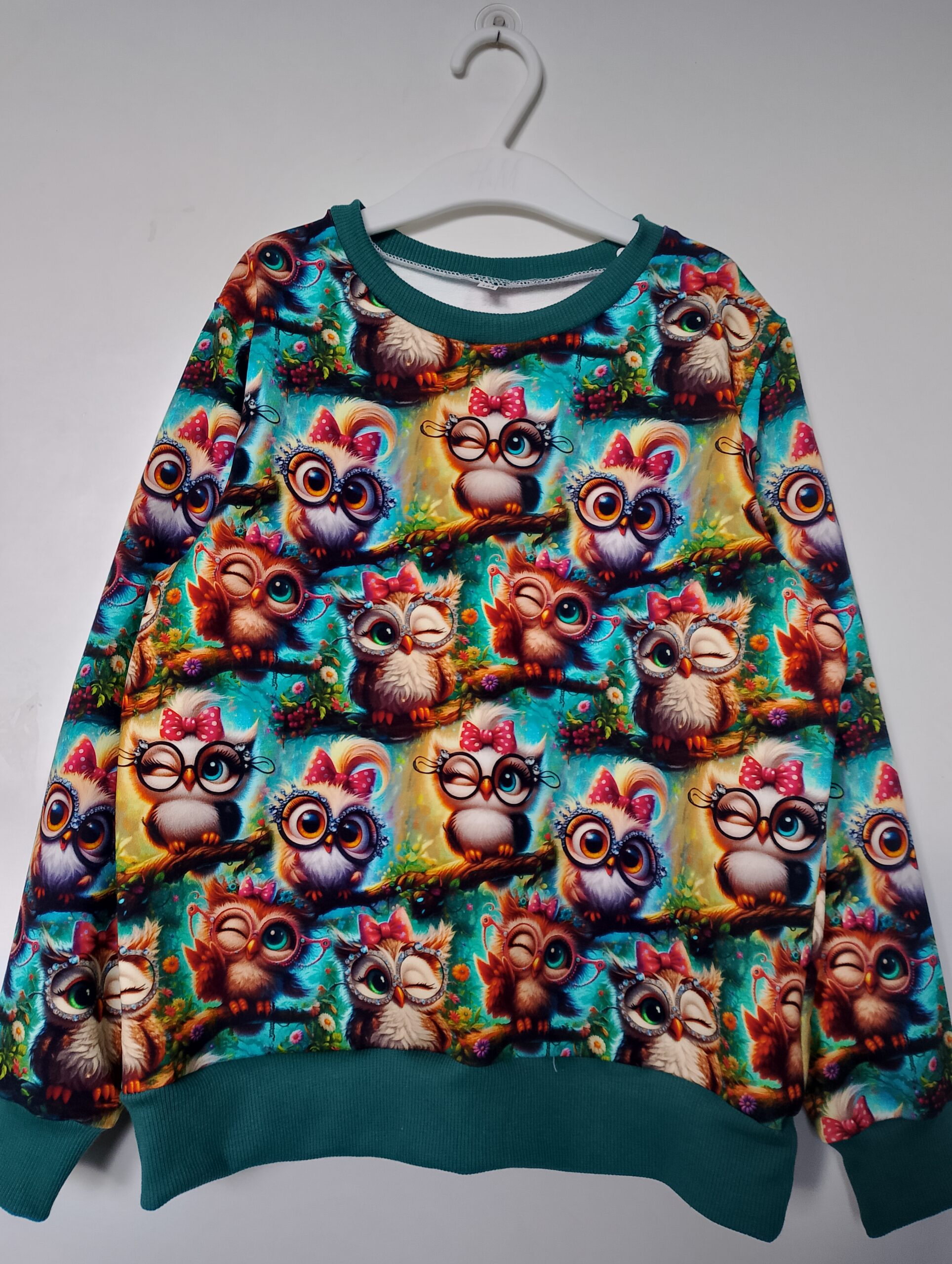 Bluza młodzieżowa sówki rozm 134