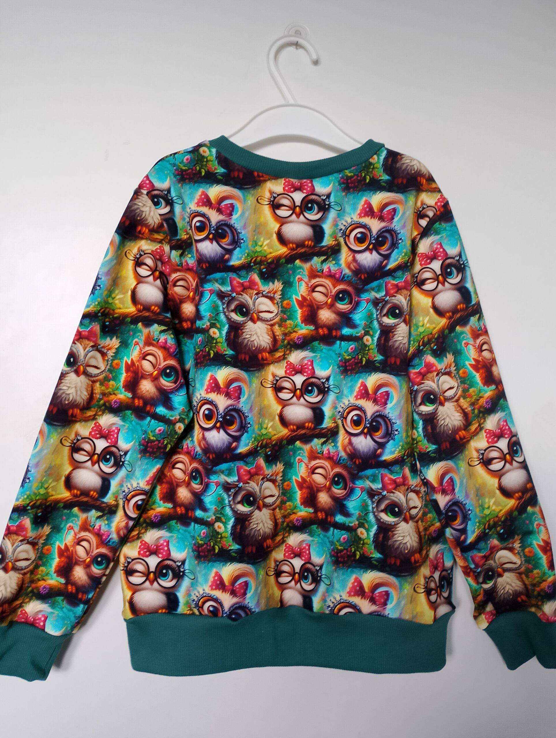 Bluza młodzieżowa sówki rozm 134 - obrazek 6
