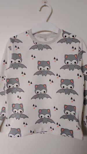 Koszulka longsleeve dla chłopca. Nietoperze rozm 110